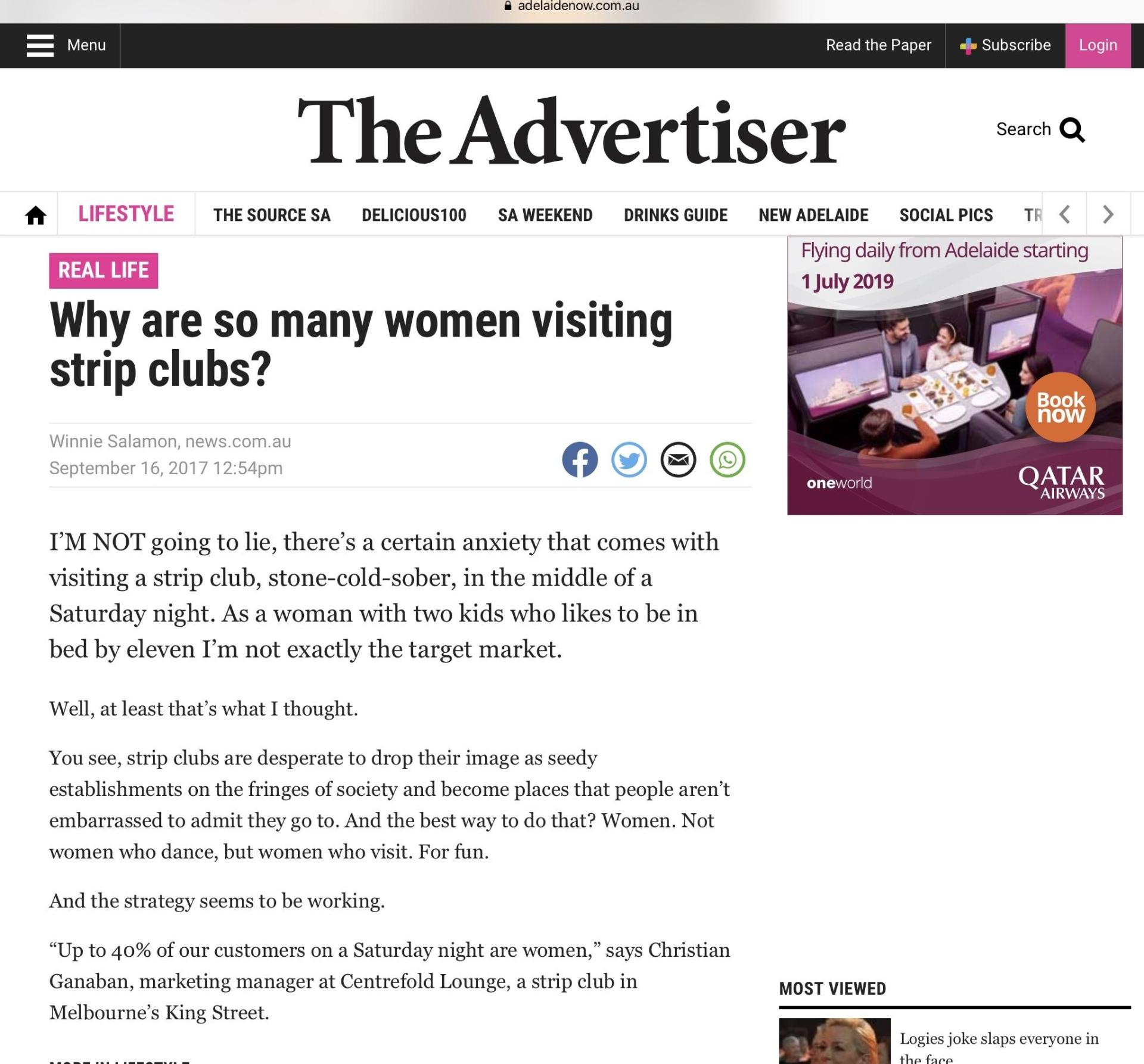 Why are so many women visiting strip clubs?
