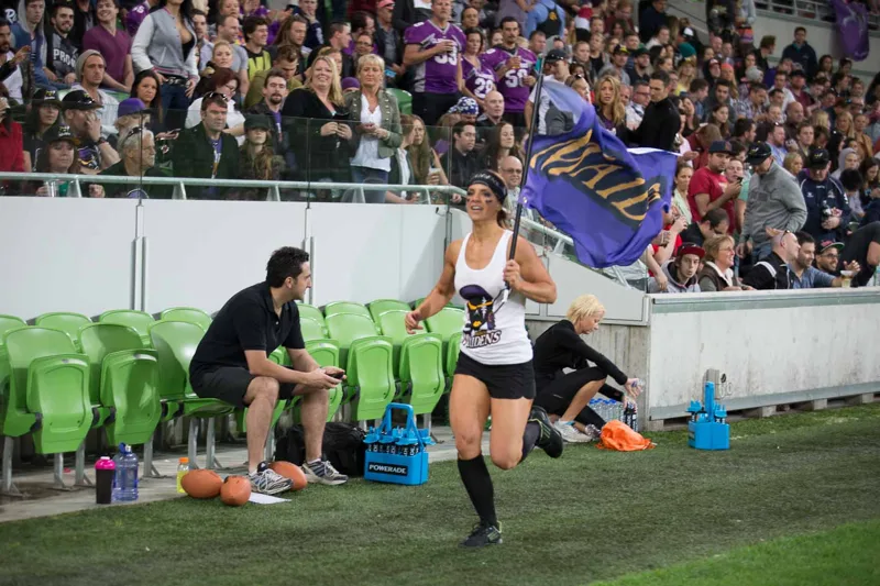 Victoria Maidens · Sideline flag bearer